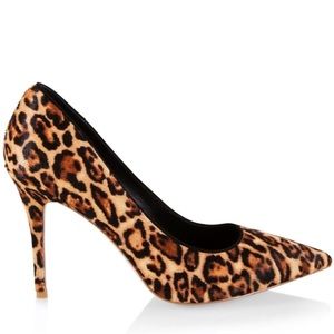 White House Black Market Leopard Print Heels